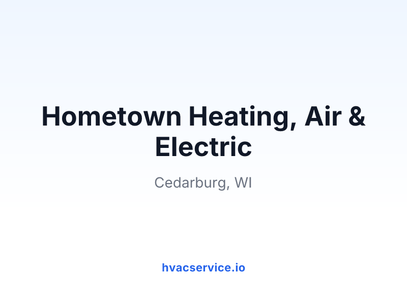 Hometown Heating, Air & Electric