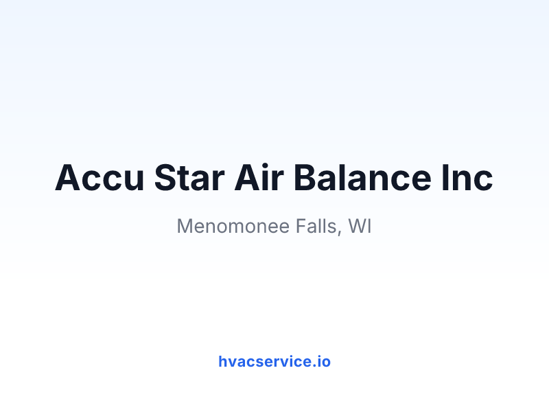 Accu Star Air Balance Inc