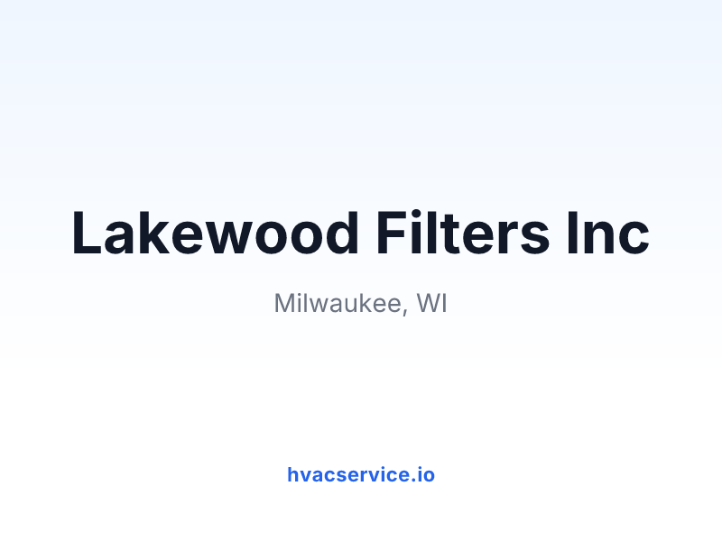 Lakewood Filters Inc