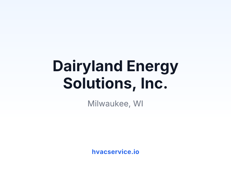 Dairyland Energy Solutions, Inc.