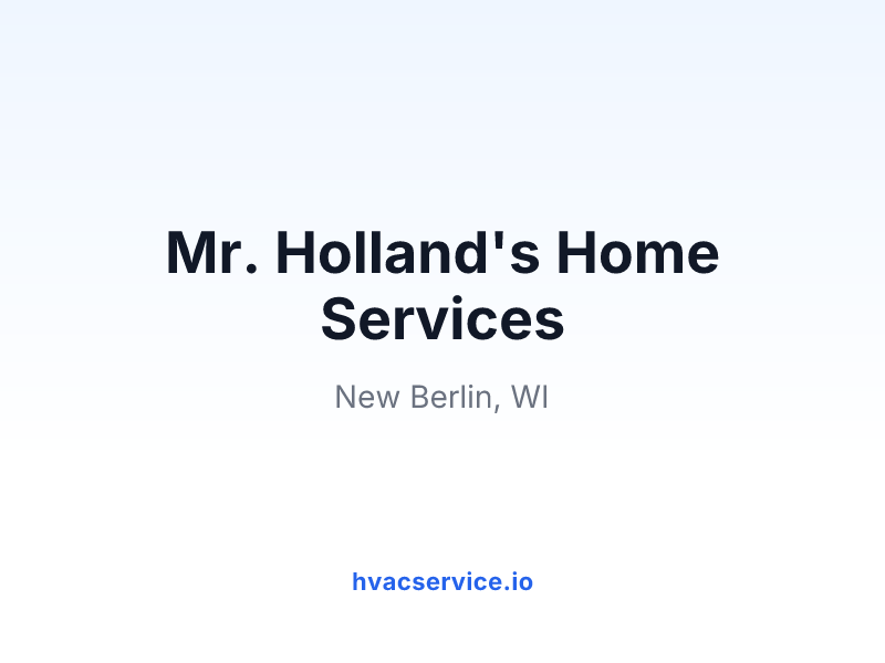 Mr. Holland's Home Services