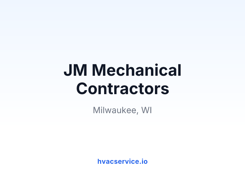 JM Mechanical Contractors