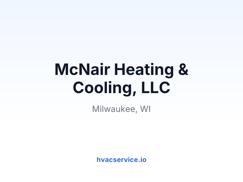 McNair Heating & Cooling, LLC
