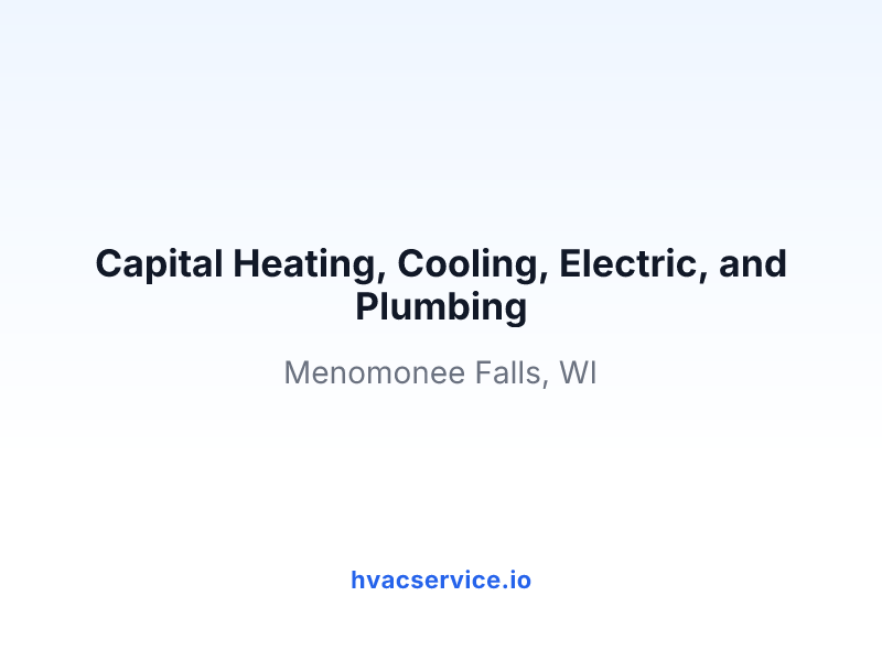 Capital Heating, Cooling, Electric, and Plumbing