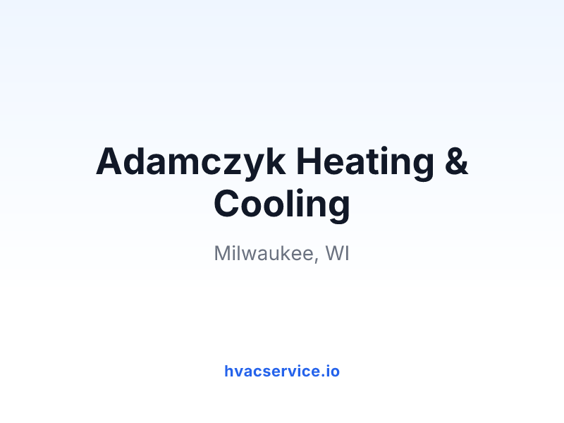 Adamczyk Heating & Cooling