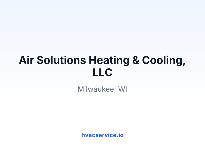 Air Solutions Heating & Cooling, LLC