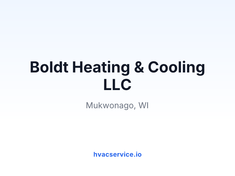 Boldt Heating & Cooling LLC