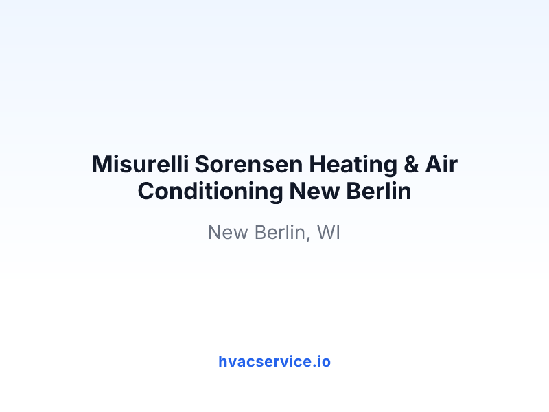Misurelli Sorensen Heating & Air Conditioning New Berlin