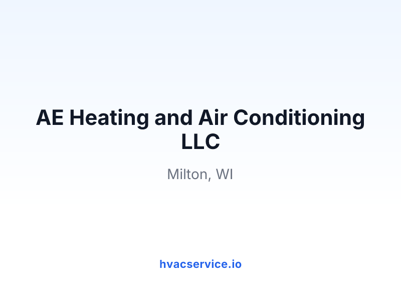 AE Heating and Air Conditioning LLC