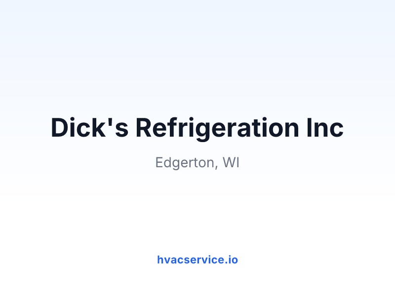 Dick's Refrigeration Inc