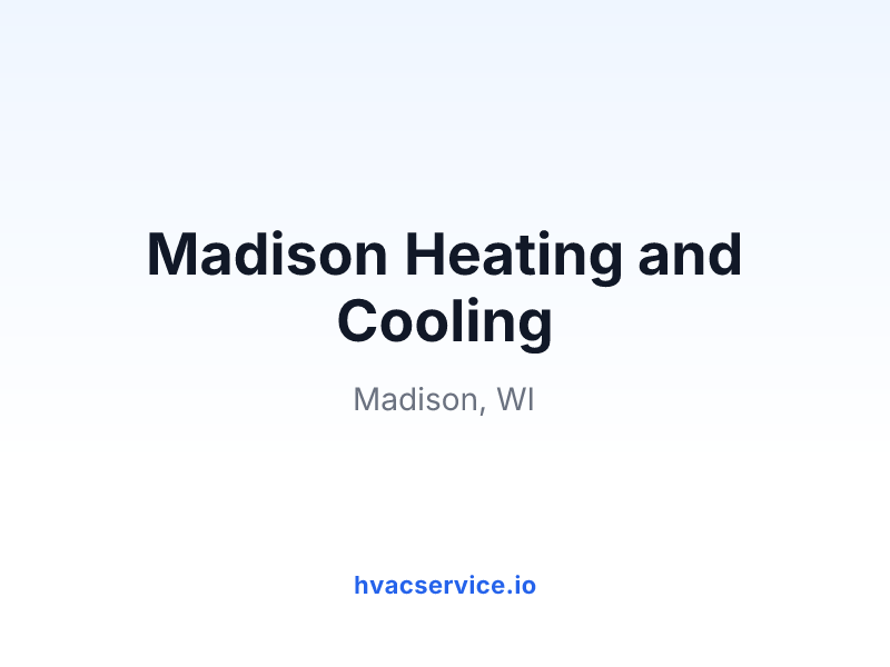 Madison Heating and Cooling