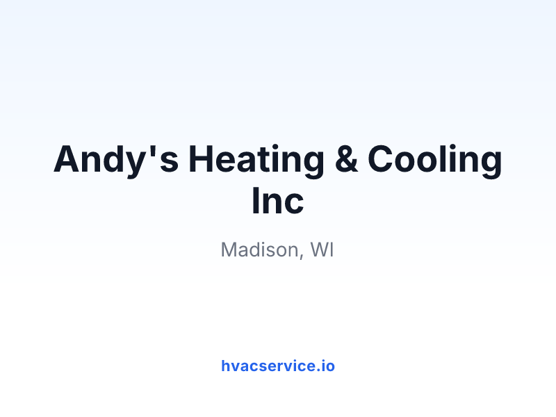 Andy's Heating & Cooling Inc