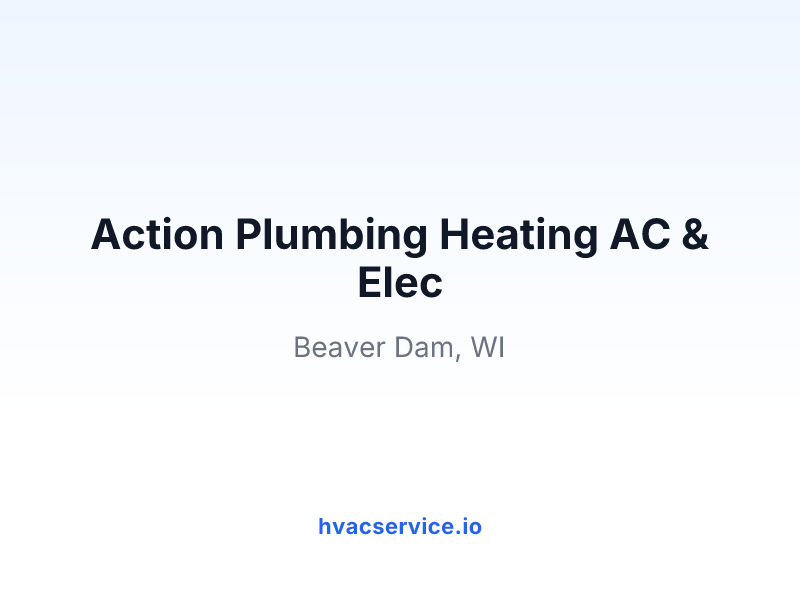 Action Plumbing Heating AC & Elec