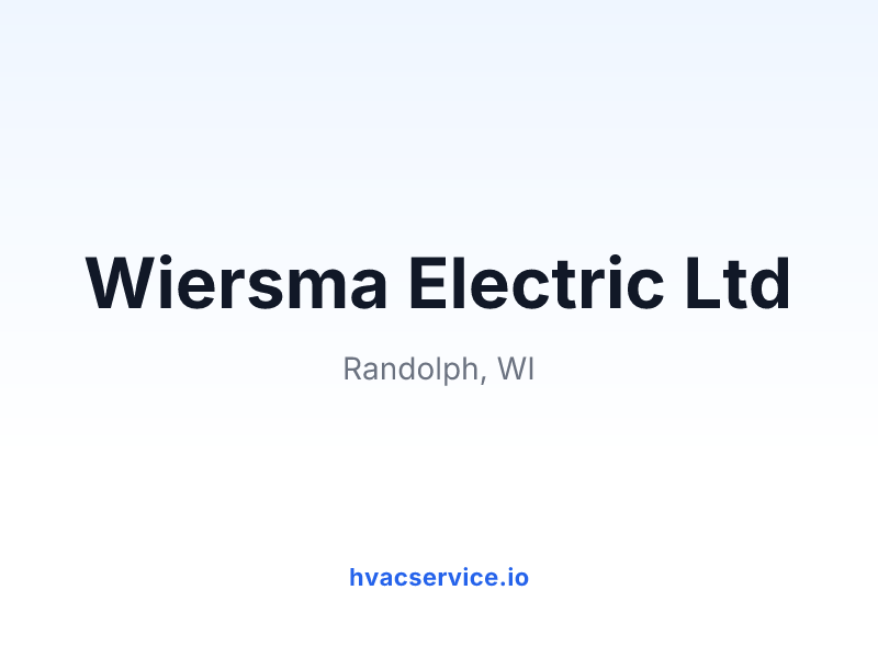 Wiersma Electric Ltd