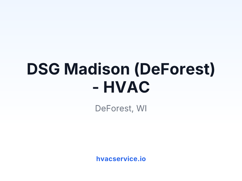 DSG Madison (DeForest) - HVAC