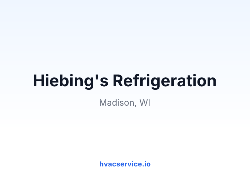 Hiebing's Refrigeration