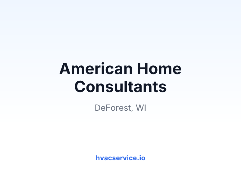 American Home Consultants