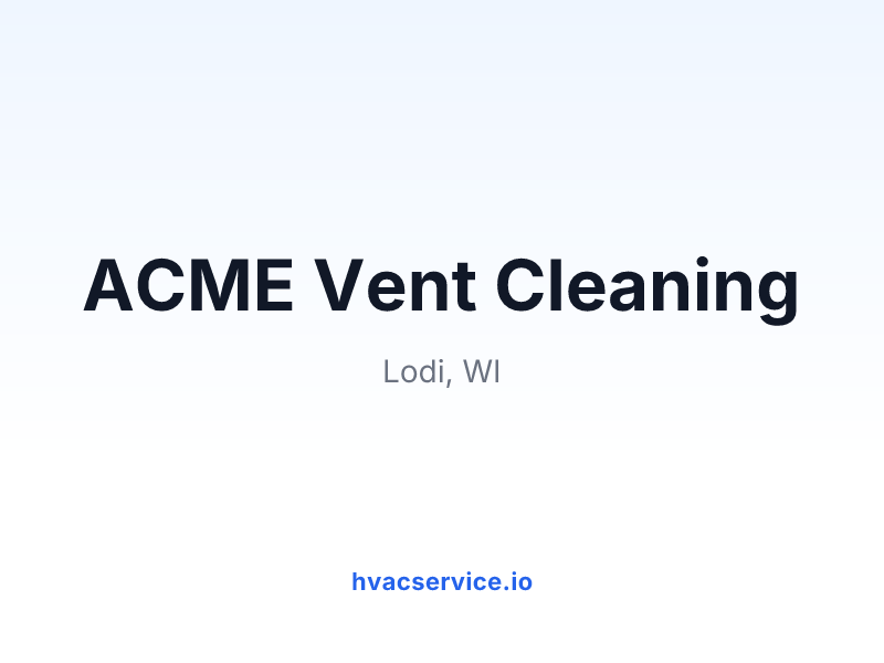 ACME Vent Cleaning