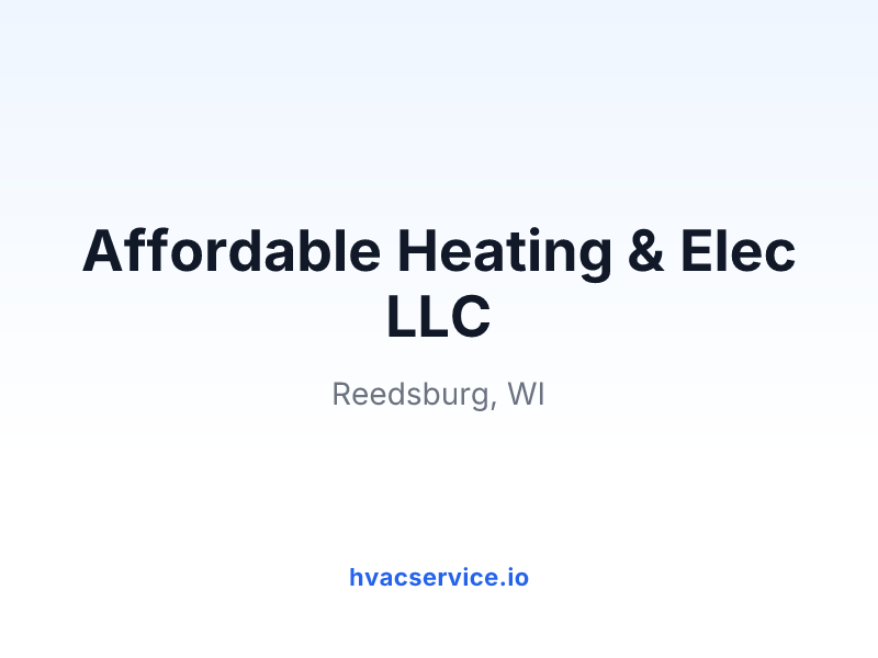 Affordable Heating & Elec LLC