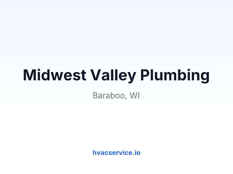 Midwest Valley Plumbing
