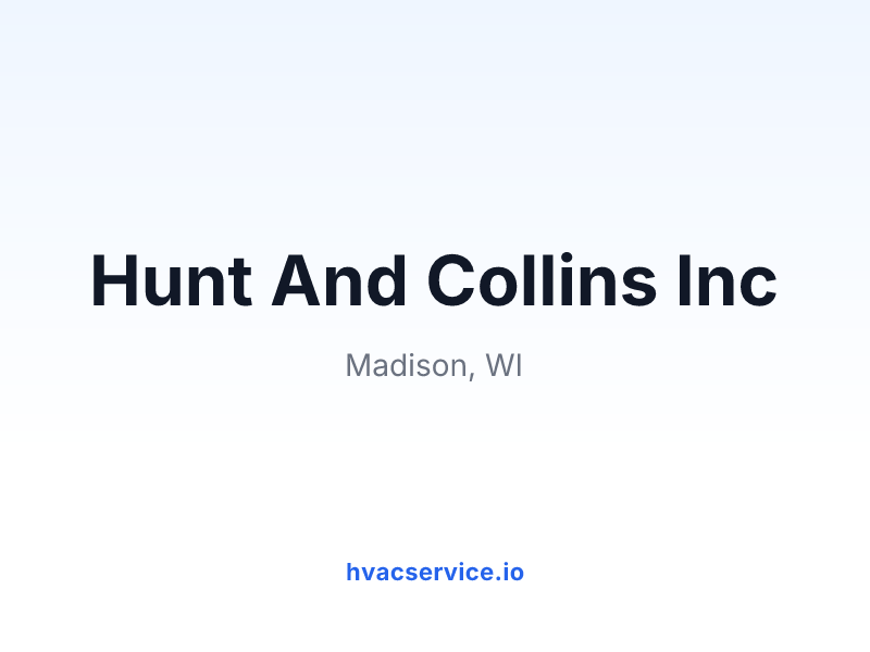 Hunt And Collins Inc