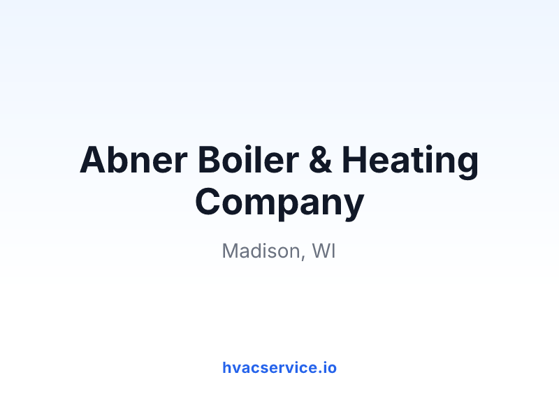 Abner Boiler & Heating Company