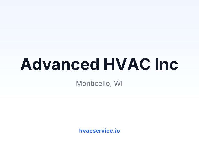 Advanced HVAC Inc