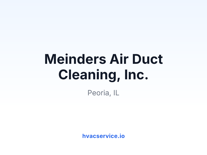 Meinders Air Duct Cleaning, Inc.