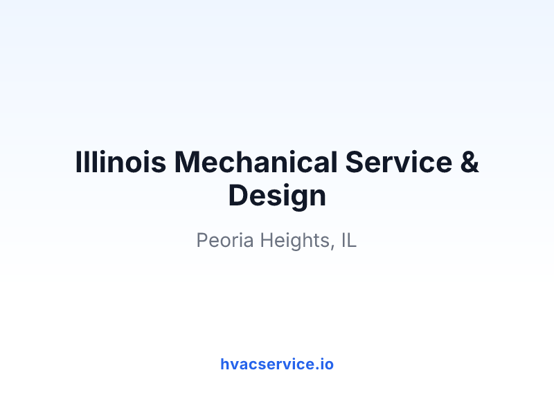 Illinois Mechanical Service & Design