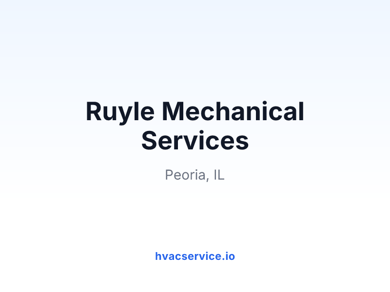 Ruyle Mechanical Services