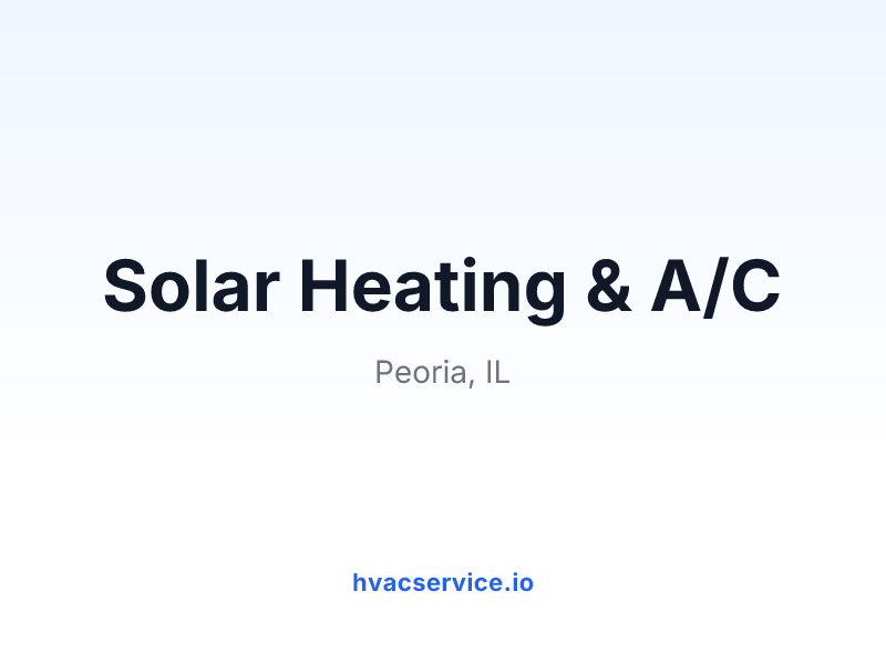 Solar Heating & A/C