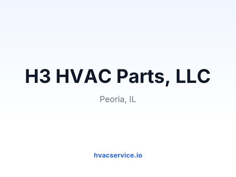 H3 HVAC Parts, LLC
