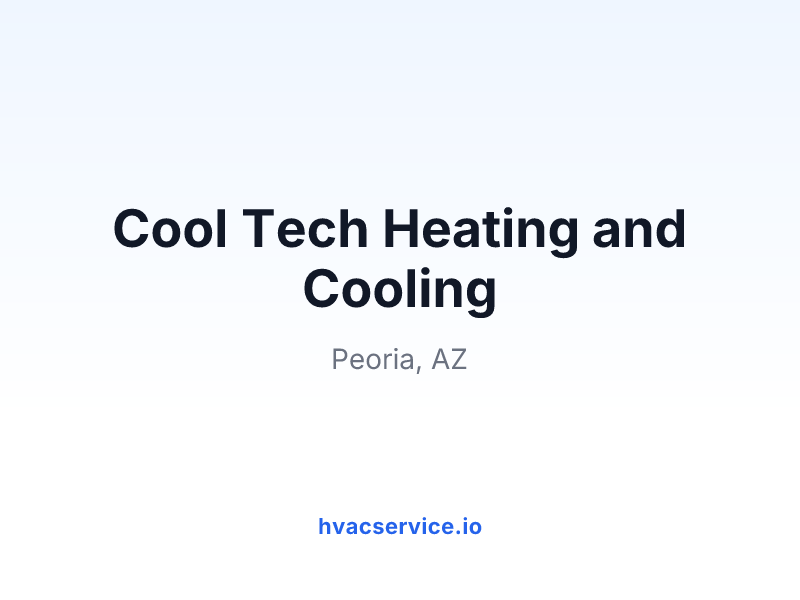 Cool Tech Heating and Cooling