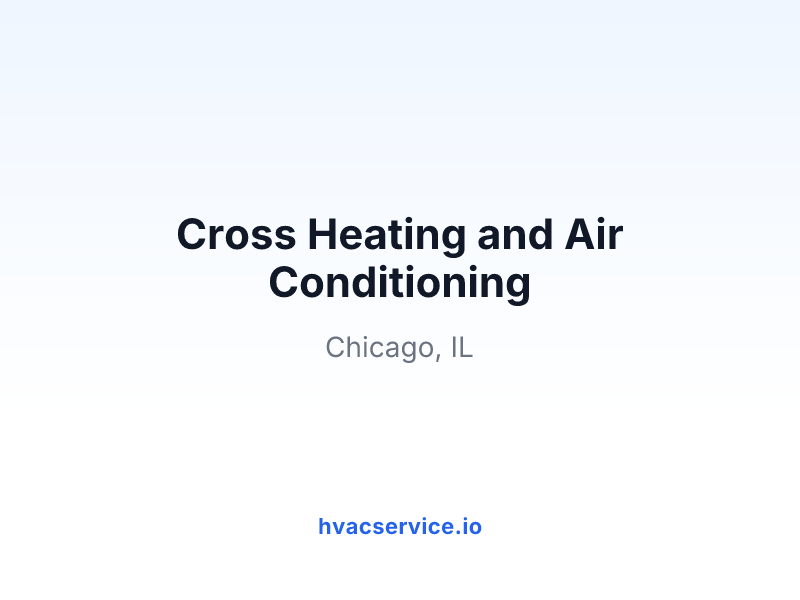 Cross Heating and Air Conditioning