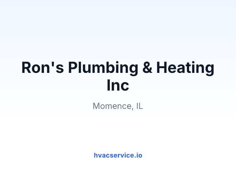 Ron's Plumbing & Heating Inc