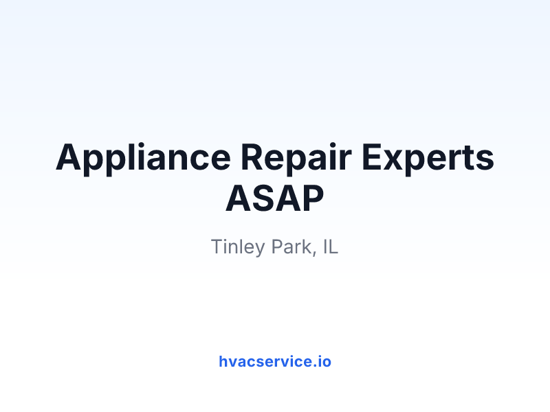 Appliance Repair Experts ASAP