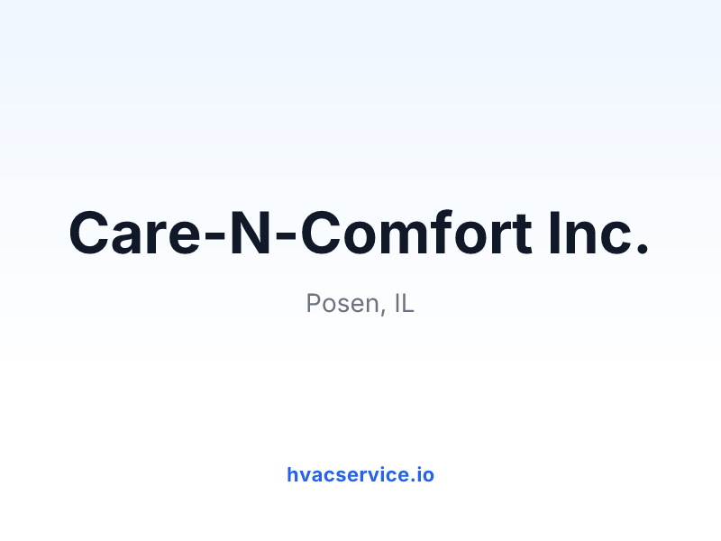 Care-N-Comfort Inc.