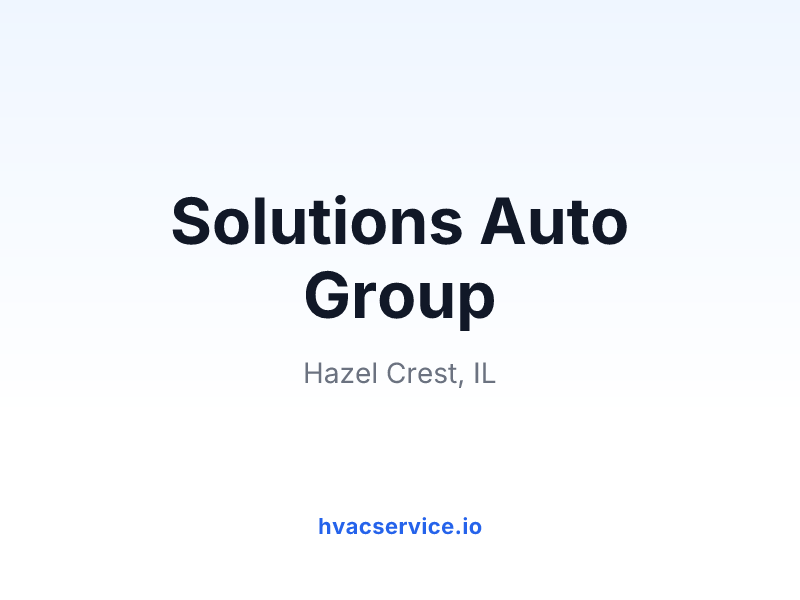 Solutions Auto Group