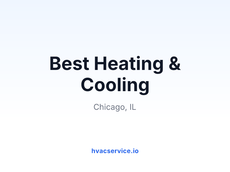 Best Heating & Cooling