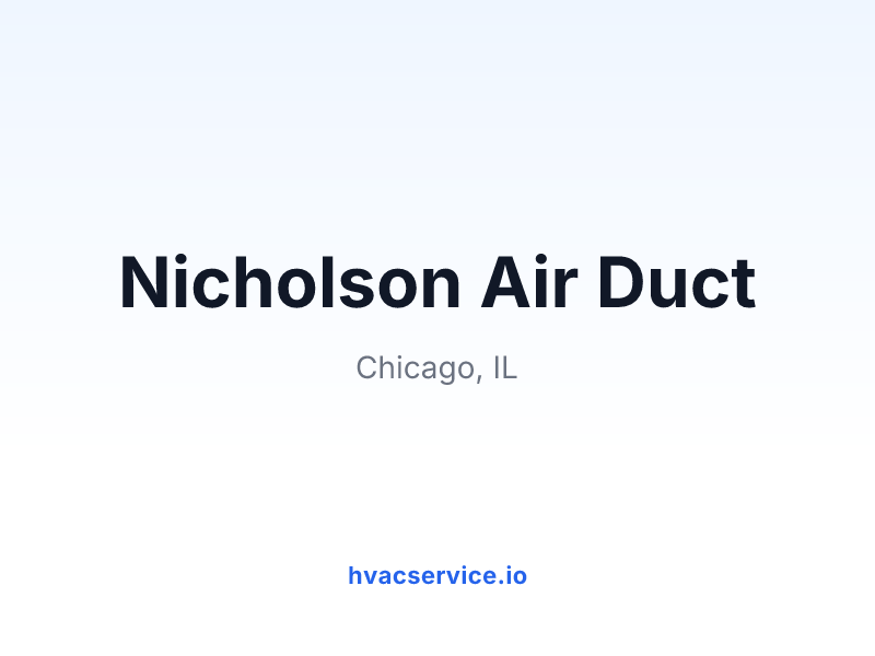 Air Conditioning & Heating Service Chicago