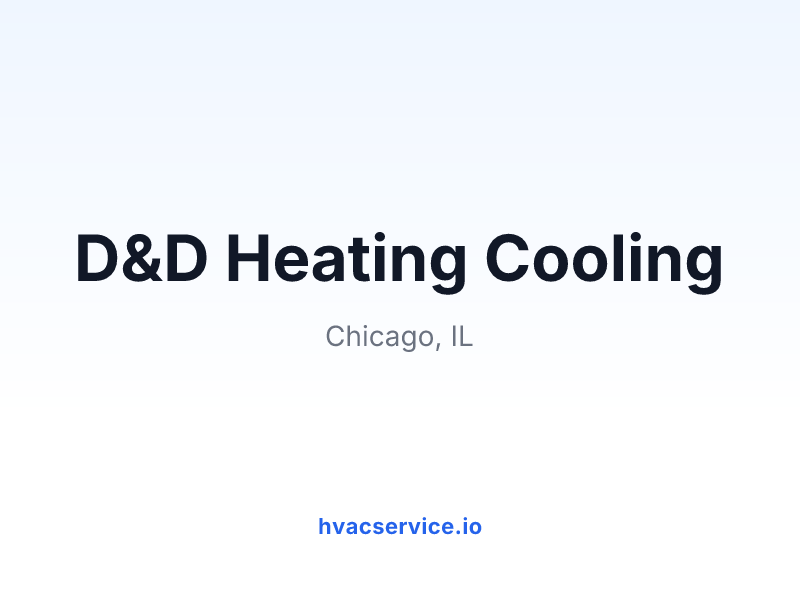 D&D Heating Cooling