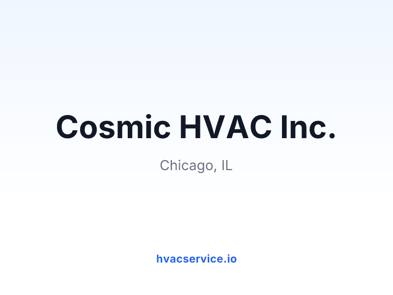Cosmic HVAC Inc.