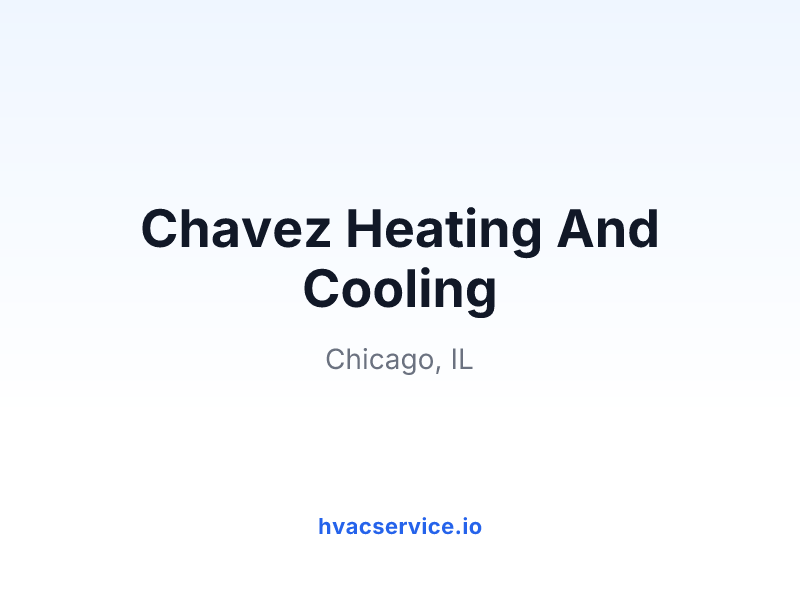 Chavez Heating And Cooling