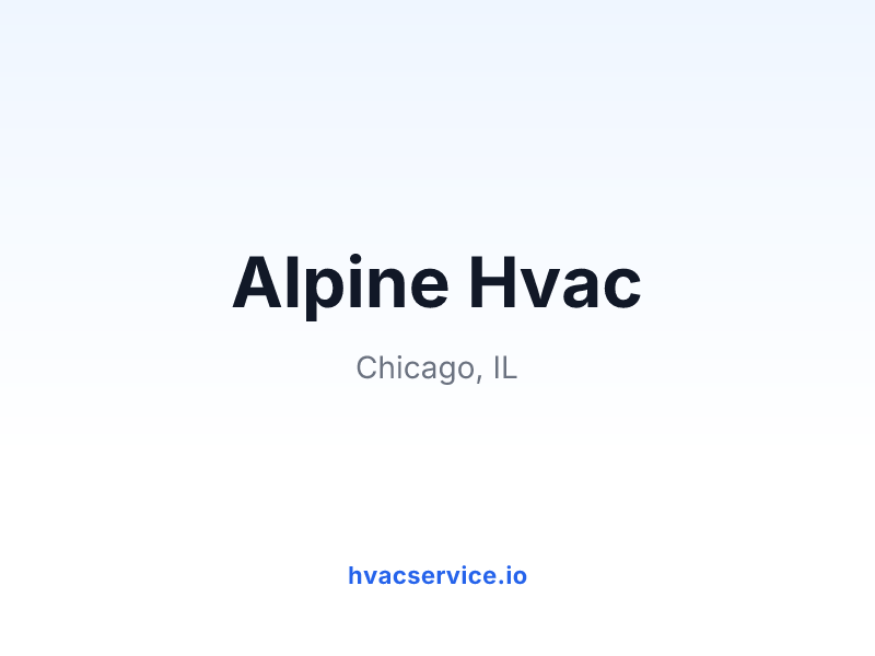 Alpine Hvac