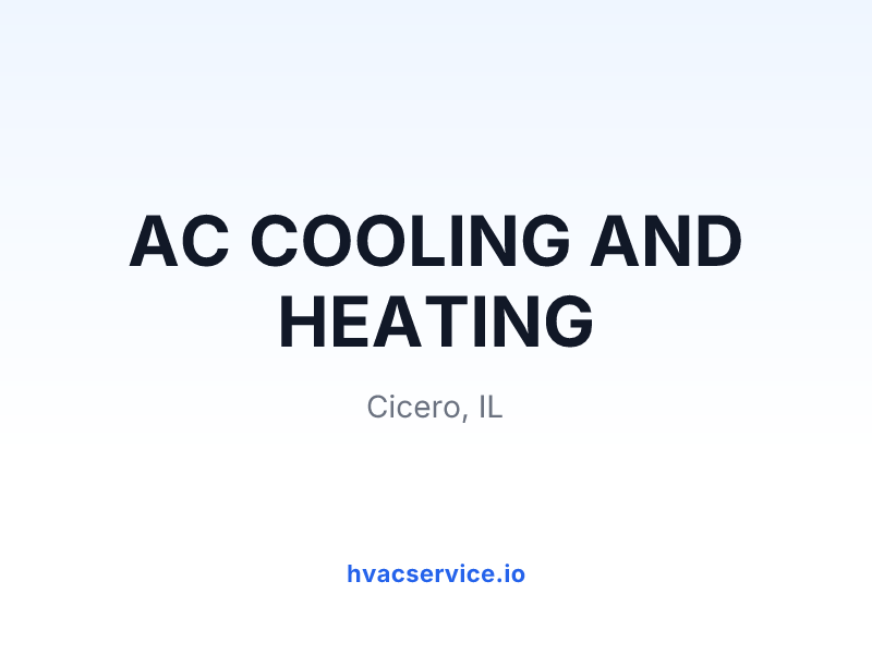 AC COOLING AND HEATING
