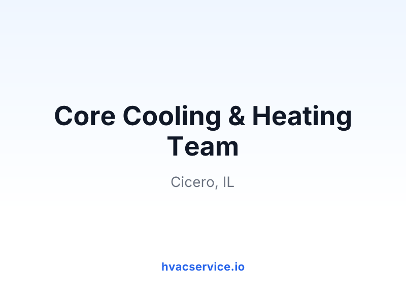 Core Cooling & Heating Team