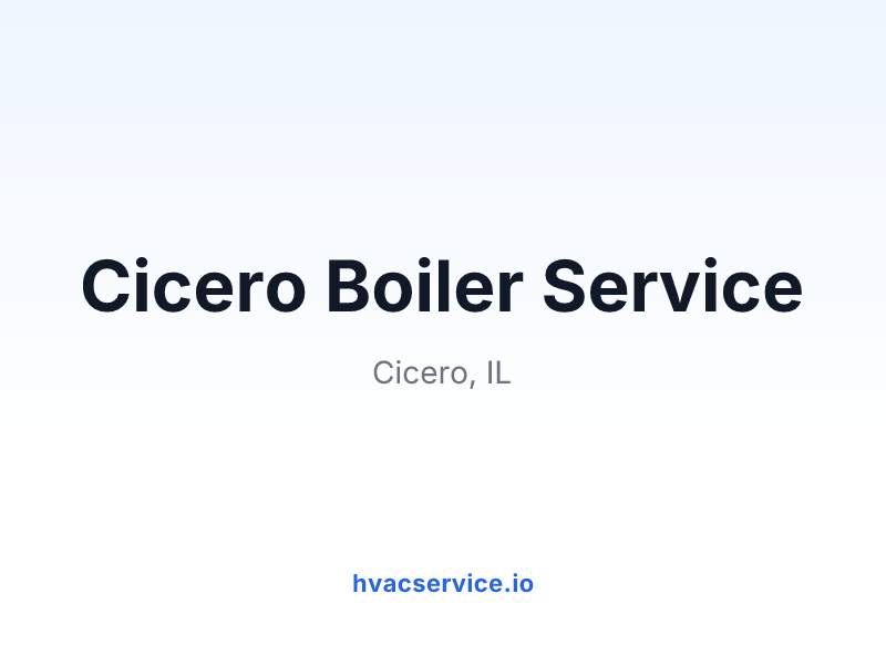 Cicero Boiler Service