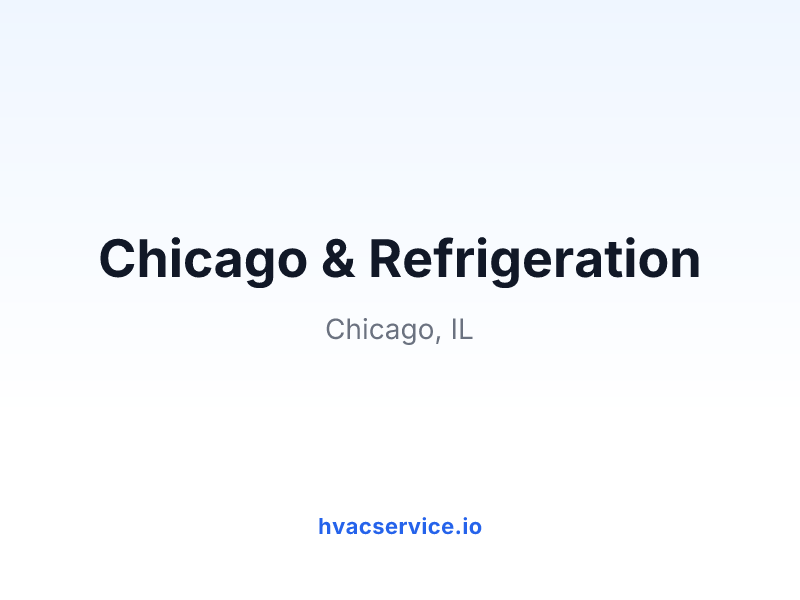 Chicago & Refrigeration