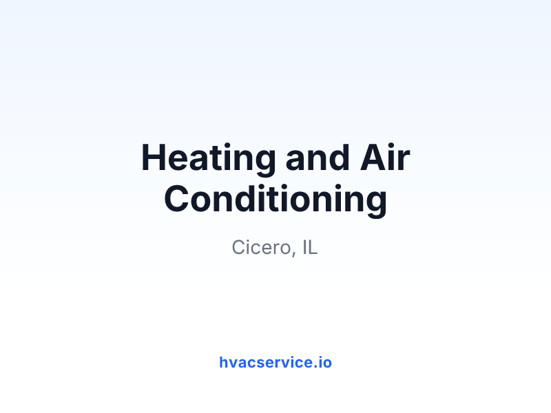 Heating and Air Conditioning