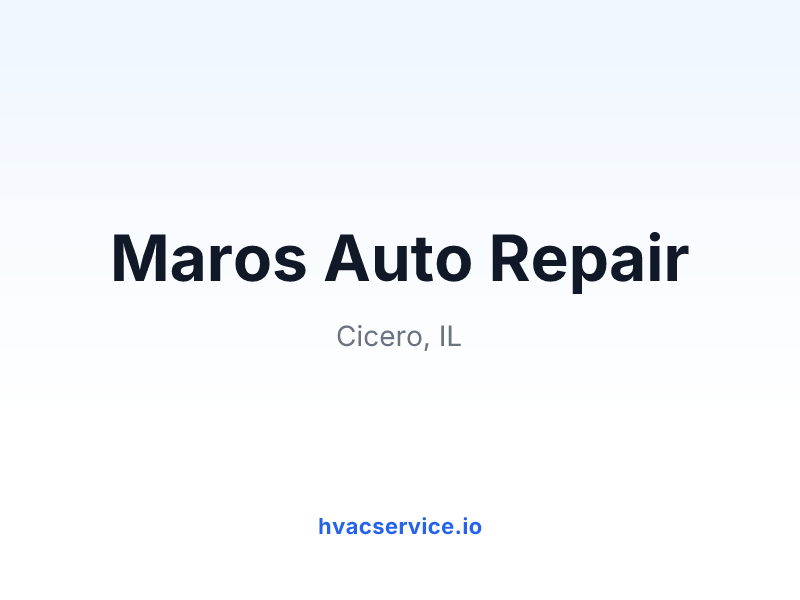 Maros Auto Repair